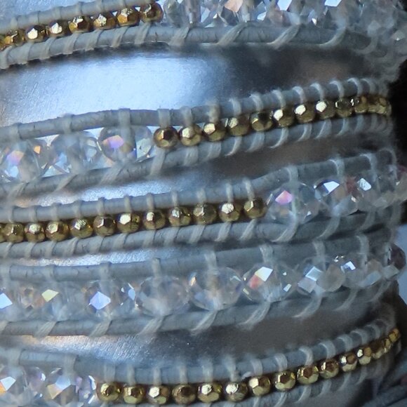 Lizou wrap in clear and gold - Picture 5 of 6